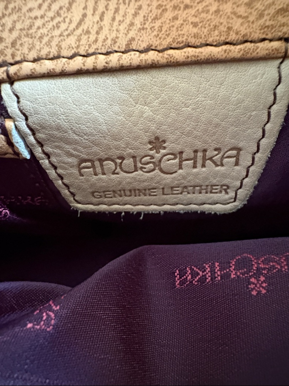 Anuschka Hand-Painted Cat Garden Shoulder Bag - Picture 11 of 16